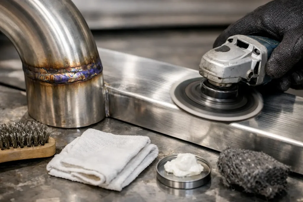 How to Remove Heat Tint Stainless Steel