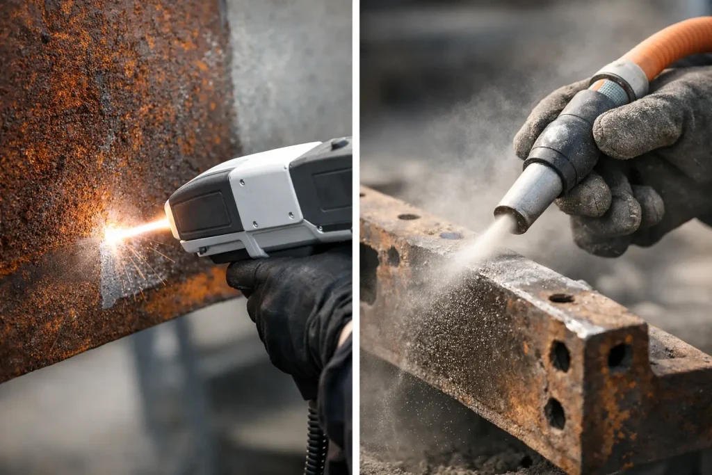 Laser Cleaning or Media Blasting: Which Fits?